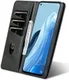 AZNS Oppo Reno 8 Lite Hoesje Portemonnee Book Case Kunstleer Zwart afbeelding 7
