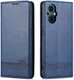 AZNS Oppo Reno 8 Lite Hoesje Portemonnee Book Case Kunstleer Blauw afbeelding 3