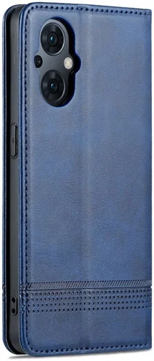 AZNS Oppo Reno 8 Lite Hoesje Portemonnee Book Case Kunstleer Blauw afbeelding 6
