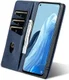 AZNS Oppo Reno 8 Lite Hoesje Portemonnee Book Case Kunstleer Blauw afbeelding 7
