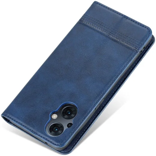 AZNS Oppo Reno 8 Lite Hoesje Portemonnee Book Case Kunstleer Blauw afbeelding 9