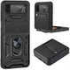 Samsung Galaxy Z Flip 4 Hoesje met Camera Slider en Kickstand Zwart afbeelding 2