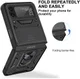 Samsung Galaxy Z Flip 4 Hoesje met Camera Slider en Kickstand Zwart afbeelding 7
