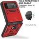 Samsung Galaxy Z Flip 4 Hoesje met Camera Slider en Kickstand Rood afbeelding 9