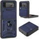 Samsung Galaxy Z Flip 4 Hoesje met Camera Slider en Kickstand Blauw afbeelding 2