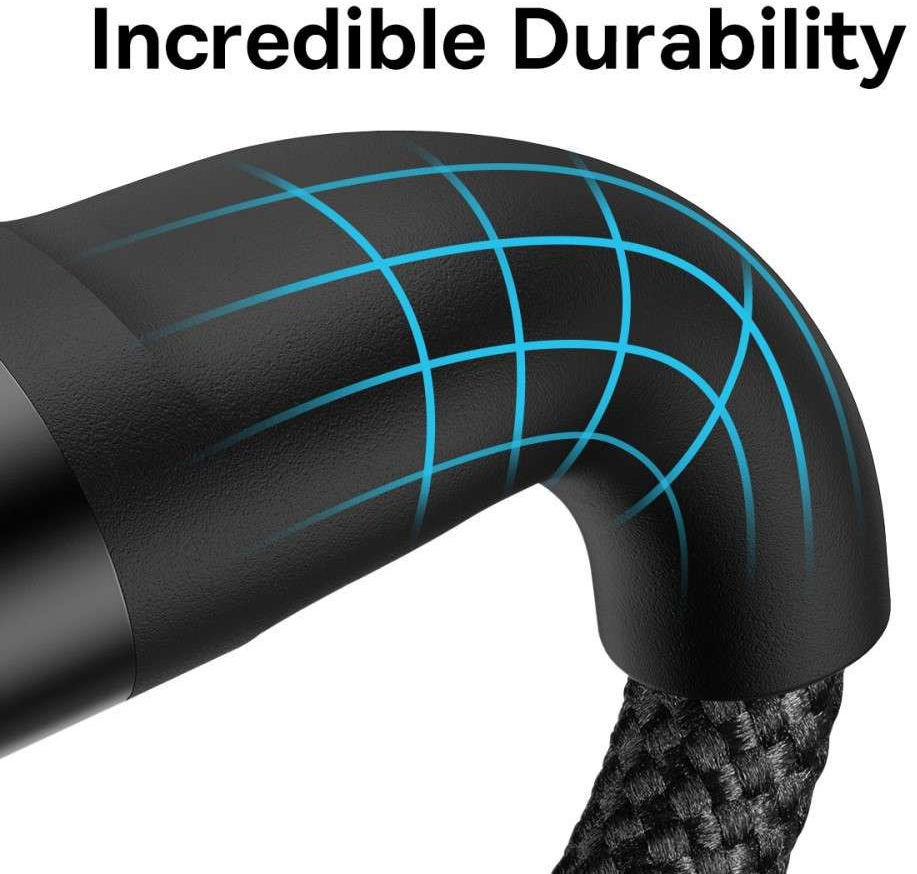 Baseus USB-A naar Lightning/USB-C/Micro USB Kabel 100W 1.2M Paars afbeelding 10