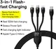 Baseus USB-A naar Lightning/USB-C/Micro USB Kabel 100W 1.2M Paars afbeelding 5