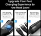 Baseus USB-A naar Lightning/USB-C/Micro USB Kabel 100W 1.2M Paars afbeelding 9