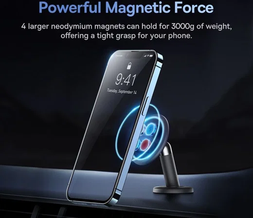Baseus Universele Compacte Magnetische Dashboard Telefoonhouder Zwart afbeelding 6