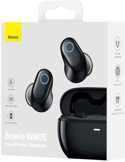 Baseus Bowie WM05 Volledig Draadloze Bluetooth 5.2 Oordopjes Zwart afbeelding 10
