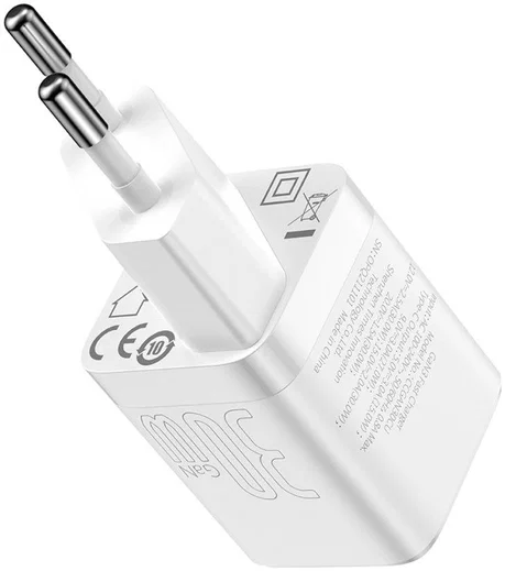 Baseus GaN3 USB-C Snellader 30W Power Delivery Adapter Wit afbeelding 13