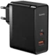 Baseus GaN5 100W Snellader met Fast Charge + 100W USB-C Kabel Zwart afbeelding 2