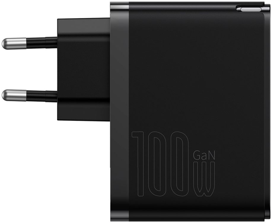 Baseus GaN5 100W Snellader met Fast Charge + 100W USB-C Kabel Zwart afbeelding 15
