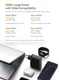 Baseus GaN5 100W Snellader met Fast Charge + 100W USB-C Kabel Zwart afbeelding 10