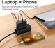 Baseus GaN5 100W Snellader met Fast Charge + 100W USB-C Kabel Zwart afbeelding 6