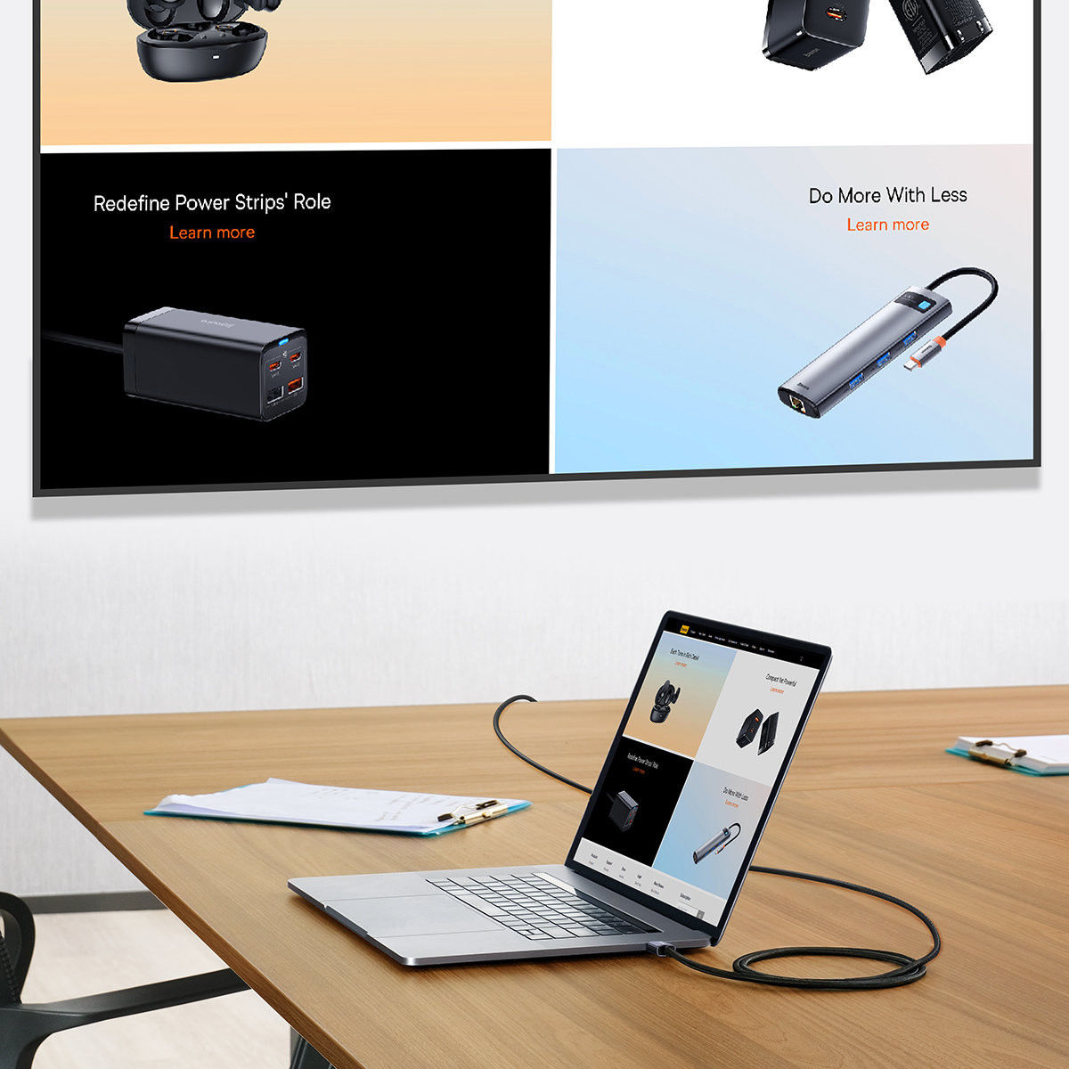 Baseus USB-C naar HDMI 2.0 Kabel 4K/60Hz Videokabel 2M Zwart afbeelding 5