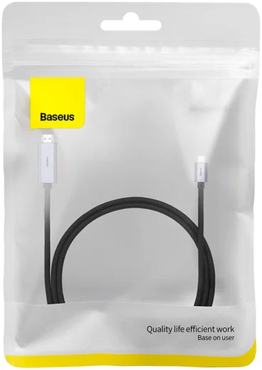 Baseus USB-C naar HDMI 2.0 Kabel 4K/60Hz Videokabel 2M Zwart afbeelding 8