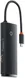 Baseus Lite 6-in-1 USB-C Hub naar HDMI/2x USB 3.0/USB-C/SD/TF Zwart afbeelding 1