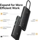 Baseus Lite 6-in-1 USB-C Hub naar HDMI/2x USB 3.0/USB-C/SD/TF Zwart afbeelding 4