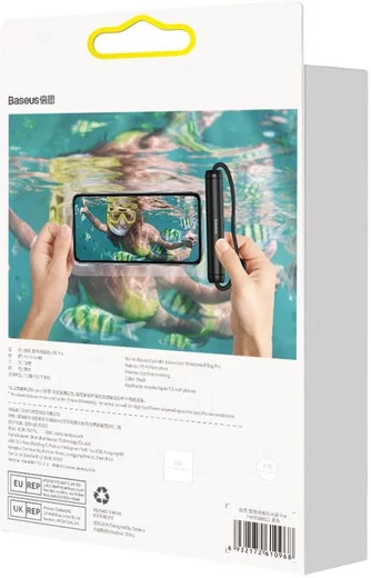 Baseus IPX8 Waterdicht Smartphonehoesje Telefoons tot 7.2 Inch Zwart afbeelding 11