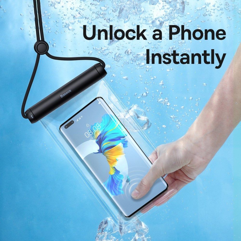 Baseus IPX8 Waterdicht Smartphonehoesje Telefoons tot 7.2 Inch Zwart afbeelding 7