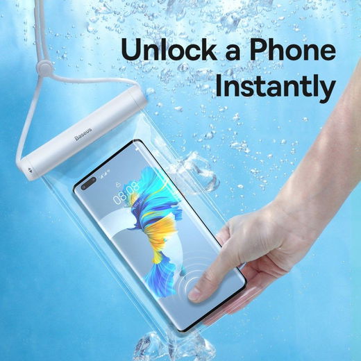 Baseus IPX8 Waterdicht Smartphonehoesje Telefoons tot 7.2 Inch Wit afbeelding 7