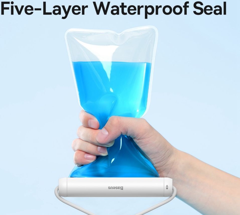 Baseus IPX8 Waterdicht Smartphonehoesje Telefoons tot 7.2 Inch Wit afbeelding 6