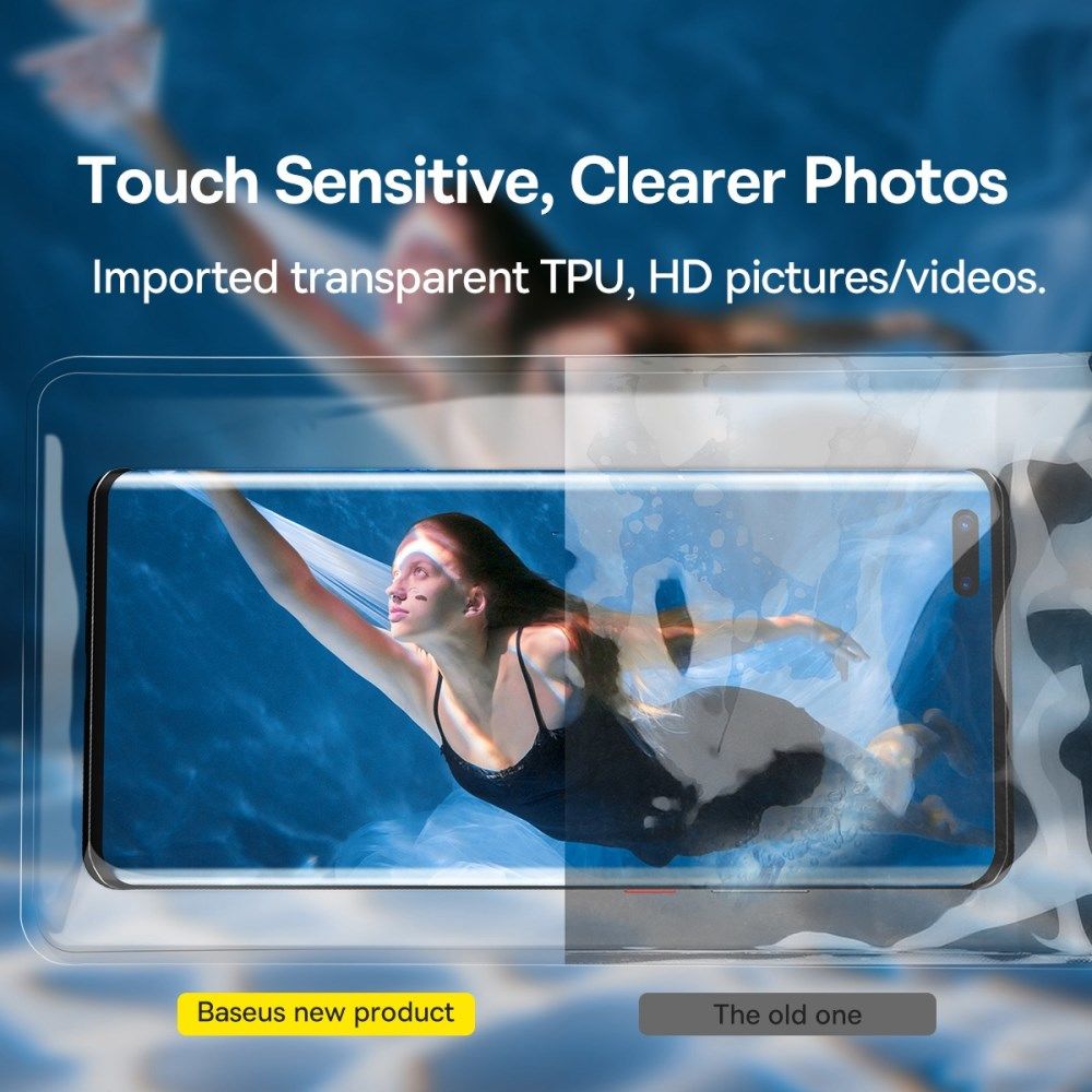 Baseus IPX8 Waterdicht Smartphonehoesje Telefoons tot 7.2 Inch Wit afbeelding 5