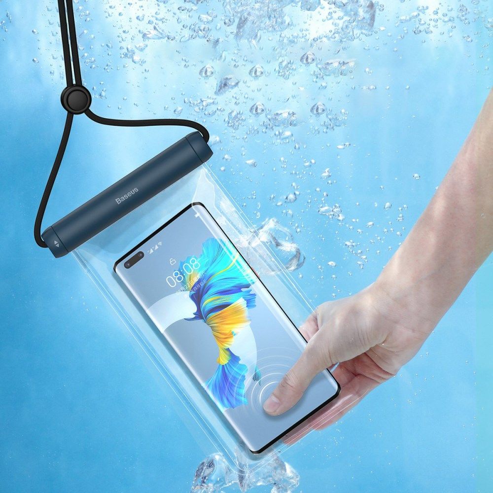 Baseus IPX8 Waterdicht Smartphonehoesje Telefoons tot 7.2 Inch Blauw afbeelding 1