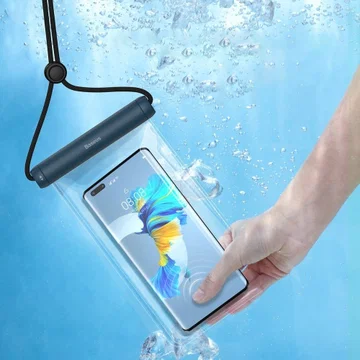 Baseus IPX8 Waterdicht Smartphonehoesje Telefoons tot 7.2 Inch Blauw