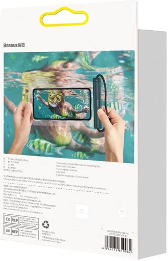 Baseus IPX8 Waterdicht Smartphonehoesje Telefoons tot 7.2 Inch Blauw afbeelding 11