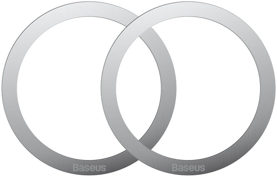 Baseus Halo Metalen Ring voor Magnetische Houders (Two Pack) Zilver afbeelding 1