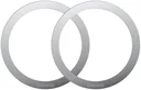 Baseus Halo Metalen Ring voor Magnetische Houders (Two Pack) Zilver