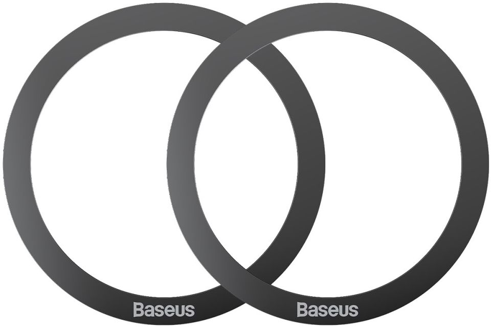 Baseus Halo Metalen Ring voor Magnetische Houders (Two Pack) Zwart afbeelding 1