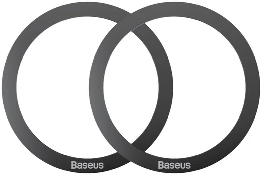 Baseus Halo Metalen Ring voor Magnetische Houders (Two Pack) Zwart afbeelding 1