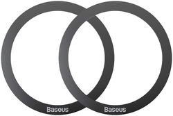Baseus Halo Metalen Ring voor Magnetische Houders (Two Pack) Zwart afbeelding