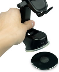 Zelfklevende Pad voor Autohouder op Dashboard van Auto Zwart afbeelding