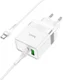 Hoco 30W USB/USB-C Snellader PD + QC 3.0 met USB-C Kabel 1M Wit afbeelding 3