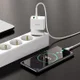 Hoco 30W USB/USB-C Snellader PD + QC 3.0 met USB-C Kabel 1M Wit afbeelding 5