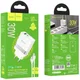 Hoco 30W USB/USB-C Snellader PD + QC 3.0 met USB-C Kabel 1M Wit afbeelding 8