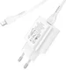 Hoco USB-C Snellader 25W PD + USB-C naar Lightning Kabel 1M Wit afbeelding 6