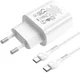 Hoco USB-C Snellader 25W Power Delivery + USB-C Kabel 1M Wit afbeelding 3
