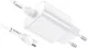 Hoco USB-C Snellader 25W Power Delivery + USB-C Kabel 1M Wit afbeelding 5