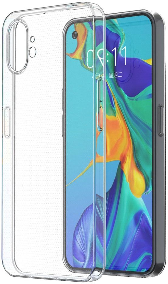 Nothing Phone (1) Hoesje Dun TPU Back Cover Transparant afbeelding 1