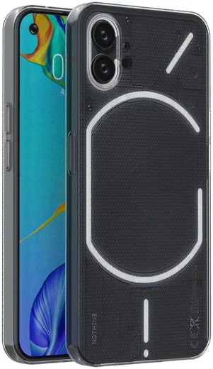 Nothing Phone (1) Hoesje Dun TPU Back Cover Transparant afbeelding 2
