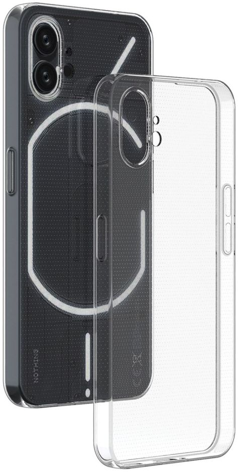 Nothing Phone (1) Hoesje Dun TPU Back Cover Transparant afbeelding 4