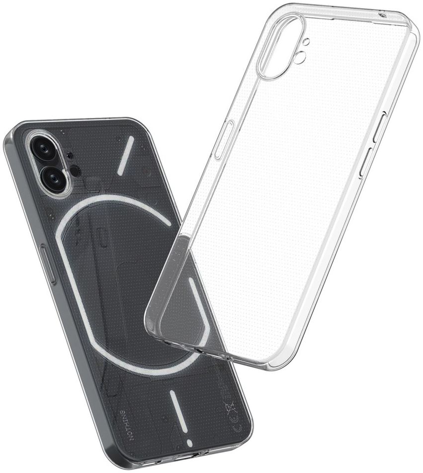 Nothing Phone (1) Hoesje Dun TPU Back Cover Transparant afbeelding 5