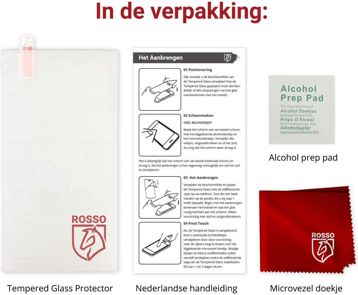 Rosso Nothing Phone (1) 9H Tempered Glass Screen Protector afbeelding 5