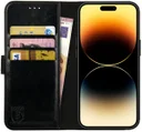 Rosso Element Apple iPhone 14 Pro Max Hoesje Book Cover Wallet Zwart