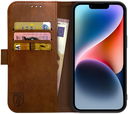 Rosso Element Apple iPhone 14 Hoesje Book Cover Wallet Bruin